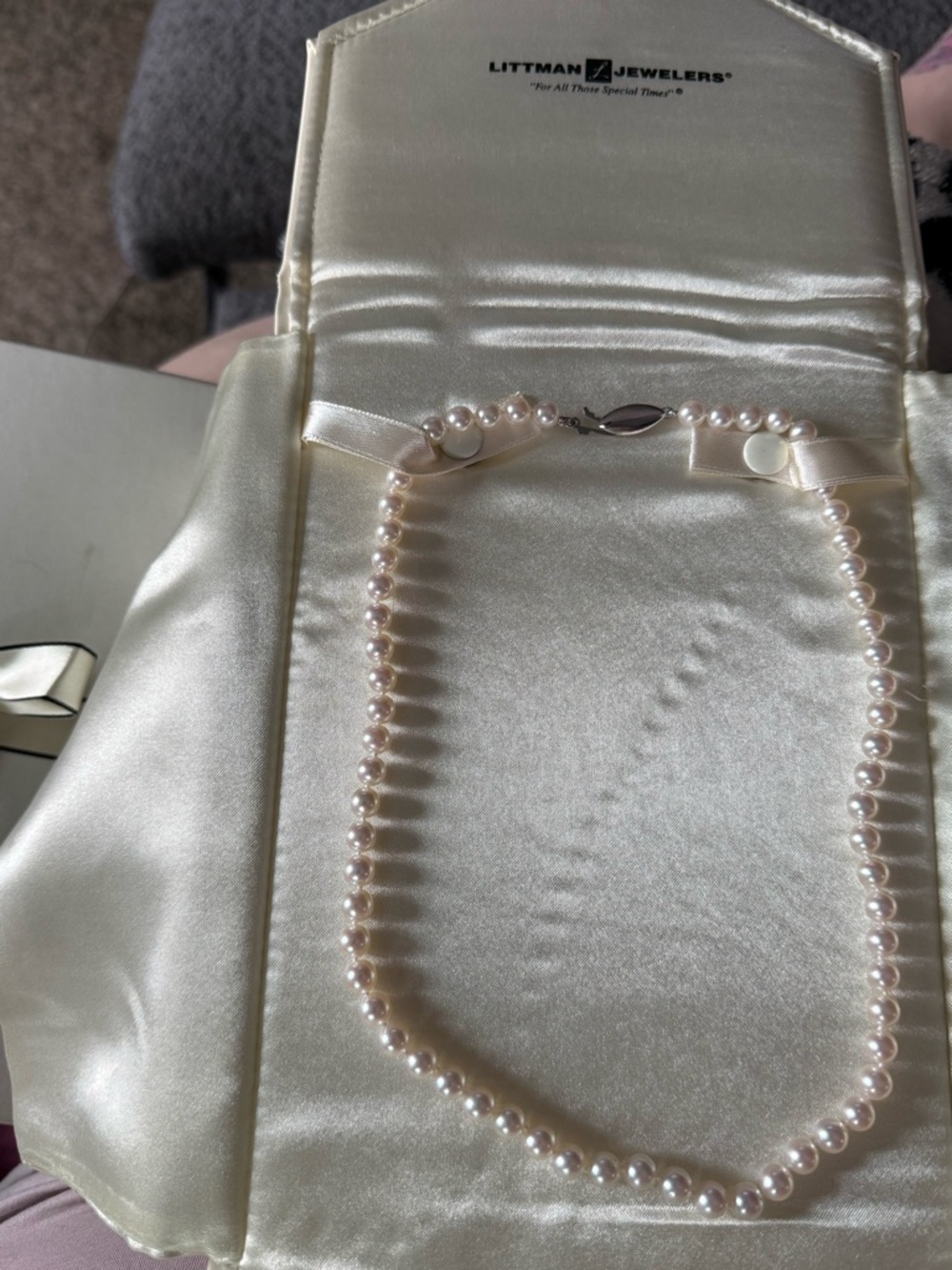 Littman Jewelers Classic White Pearl Necklace